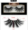 6d Mink 25mm Wimpern 100 Volumenkreuzskross langes Haar 3d 25 mm falsche Wimpern Augen Wimpern gefälschte Wimpern Make -up Wimpern Erweiterung T3183631