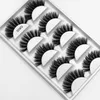 G800 Mink Hair 3D Natural Long Eyelash 5 Pairs Pack Thick False Eyelashes Factory Supply Wholesale
