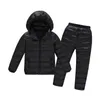 Kinder Winterjacke Sets Mädchen Wintermantel Jungen Winterjacke Baby Mädchen warme Kleidung 2 Stück LJ201017