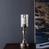 Candle Holders Luxury European Holder Cylinder Metal Modern Romantic Candlelight Porte Bougie Home Decor DI50ZT