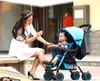 Der Bebaby-Kinderwagen kann im Sitzen und Liegen eingesetzt werden. Leichter, zusammenklappbarer Kinderwagen mit vier Rädern und Absorberfunktion