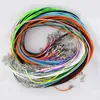 1.5mm Leather Wax Cord Chain DIY Handmade Braided Rope Necklace Chain Fit Pendant Charms Lobster Clasp String Jewelry Making Accessory