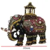 50 pcs/lot grand émail thaïlande éléphant broches Vintage poire strass cristal Animal broche broche pour hommes costume