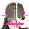 Curly Frontal 13x4 Fechamento profundo de onda de cabelo humano renda frontal peruca pré -explodida nó branqueado WIGS 831 WIGS S S