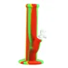 hauteur de la pipe à fumer Narguilé portable bon marché Silicone Bongs plate-forme pétrolière en cire Tuyaux d'eau en silicone