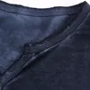 Sfit 2020, camiseta para hombre con cuello en V, camisetas de manga larga, camiseta elegante con botones ajustados, ropa de otoño informal sólida para hombre de talla grande 3XL1