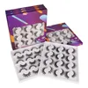 Handgemaakte natuurlijke dikke nertsen valse wimpers 12 paar set soft crisscross nep washes extensies oog make-up accessoire DHL gratis