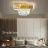 Vollkupfer LED Deckenleuchte Nordic Moderne Einfache Luxus Schlafzimmer Studie Glanz Kristall Innenbeleuchtung Dimmbare Lampe Neue Ankunft