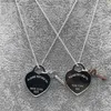 Original 925 Silber Liebe Halskette Charme Herz Anhänger Halskette Key Frauen DIY Schmuck Geschenk Clavicle Kette G0113