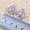 Stud Style Russe Bijoux De Mariage Boucle D'oreille Champagne Zircon Cubique Pour Femmes Boucles D'oreilles En Cristal 2022 1