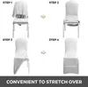 Vevor White Spandex Chair Cover 50pcs100 PCS Stretch Polyester Spandex Slipcovers pour Banquet Dining Party Mariage Chair Covers 28489525