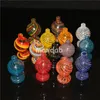 smoking Glass Balls Carbs Caps with Bubble Ball E-cigarette Carb Cap Dabber Universal for XL XXL Quartz Water Pipes ash catcher