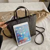 Premium Çanta Yeni Moda Basit Büyük Kapasiteli Tote Çanta Doku Alışveriş Messenger Tek Omuz Taşınabilir Çanta Kadın Çanta