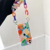 Tobe Graffiti Bracelet Phone Cases for iphone 11 pro max X XS XR 7 8 Plus SE 2020 12 mini Colorful Chain Soft5769019