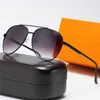 Solglasögon av högsta kvalitet Fashion Designer Glass Lens 62mm Metal Frame UV400 Solglasögon Mens Womens Sun Glasses With Box och Case Edtzh225J