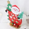 Wooden Santa Diy Desktop Decoration Christmas Santa Claus Snowman Motif Diy Swing Santa Office Cafe Table Decoration Wholesale