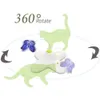 Автоматическая игрушка кошка 360 градусов вращающаяся движение с активированной бабочкой Смешные игрушки Pet Cats Интерактивная флатательная ошибка щенок мигающий игрушка LJ201125