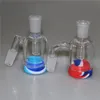 Hookah Ash Catcher met 14 mm vrouwelijke mannelijke glazen catchers 7 ml siliconen container Reclaimer dikke ascatcher voor glazen bongs waterpijpen