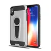 Étuis blindés hybrides avec couverture magnétique à double couche pour iPhone XR XS MAX 8 7 6S Plus 65