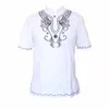 T-shirts Dashikiage White African Fashion Mens Unique High Quality Broderi Design Causal T-shirt Cool Outfit Tops
