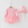 Newborn Baby Girl Infant Dress Clothes Pink Princess Dress Baptism Vestidos White Dress Ropa Bebe Baby Girl Dresses 3 6 9 Month Q1223