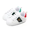 Infant Toddler Shoes Girls Boys Lace-up Crib Shoes Newborn Baby Prewalker Soft Sole Sneakers Spring&Autumn White Shoes