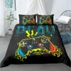 Copripiumino 3D Teens Gamer Set biancheria da letto per bambini Ragazzi Ragazze Letto Gamepad stampato con federa Regali di Natale US Queen EU DouBle 2011282z