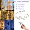 Kerstdecoraties 3m LED Gordijn Garland USB String Lights Merry For Home Navidad 2021 Jaar Decor1