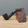 Pipa da fumo in legno di radica intagliata a mano portapipa con filtro squisito accessori per tabacco collezione pipa da fumo in legno all'ingrosso