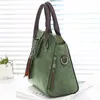 Vintage PU Leather dames sacs à main femme messager totestassel concepteur crossbody bag boston sac à main