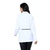 Vintage kadınlar için Getsring Beyaz Blazer Malto Uzun Kollu Yeni Bahar Blazers Ceket T200702