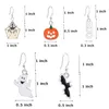 Halloween Drop Earrings voor Dames Pompoen Spider Bat Dangle Oorbellen Halloweens Party Accessoires Grappige Sieraden Geschenken G220312