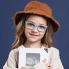 Hurtownia-moda nastolatek kwadratowy dzieci anty blue-ray okulary żel krzemionkowy rama szklana telefon promieniowanie chronione oko ochrona dzieci
