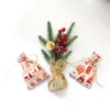 Sachet cosmétique 10pcs / lot cadeau de Noël sac de cordon de bonbons de Noël pochettes d'emballage mini organisateur peut pr jllBjY