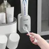 Zahnbürste Halter Automatische Badezimmerzubehör Set Elektrische Zahnbürste Zahnpasta Squeezer Zahnpasta Spender Wandmontiert LJ201128