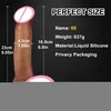 ناعم البالغ القضيب الحقيقي الكثيف الكبير XL Dildo Skin Skin Feel Custtive Cup Cupators Silicone Dick Anal Plug Toy Sexy for Men Women