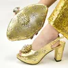 Rhinestone Nijeryalı ayakkabı ve çanta kadınlar için dekore edilmiş kadın ayakkabı 2021 bahar kadınlar ve çanta İtalya zarif