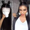 HD Transparent Lace Wigs 13x6 Lace Front Human Hair Wigs Pre Plucked Remy Brazilian Straight 360 Lace Frontal Wig5454232