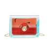 Summer e Winter Jelly Bank Trasparente Borsa Piccola borsa quadrata della ragazza coreana 074