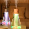 500 ml de umidificador de ar USB Ultra Mist Maker Fogger com luzes LEDs coloridas para casa aroma elétrico Difusor Mini Y200113