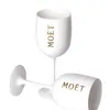 Moet Chandon Ice Imperial White Acrylic Goblet Glass Classic Wine Glasses for Home Bar Party Cup Christmas Gift Champagne Glass LJ4915183