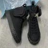 Neue Designer Wheel Re-Nylon Sneakers mit Box für Herren Damen High Top Combat Sneakers Flache Schnürschuhe Fahion Trainer Top Qualität 260