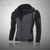 Lente en herfst heren tweedelige gestreepte sportkleding mannen full-mouwen top met capuchon + outdoor sportbroek Track pak SUI 201201