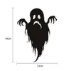 Halloween Ghost Series Wall Stickers Creative Carved PVC Adhesive Waterproof for Home Decor 44*33cm/17.32*12.99inch.