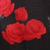 Bettwäsche-Set Luxus 3D-Rose Baumwolle Bettwäsche-Sets Bettwäsche Bettwäsche-Deckung Kissenbezug-Abdeckung Set King Twin Queen-Size-Bett-Size-Bett-Bett 201127
