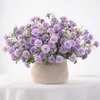 Couronnes de fleurs décoratives petit paquet artificiel lilas fausse soie maison jardin fête décoration couronne 20 Heads1