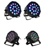 18W 18-LED RGB Controle Automático e por Voz Luz de Palco Preto LEDs de alta qualidade Luzes de paridade novas e de alta qualidade