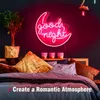 Neonskylt god natt för sovrum rosa hängande vägg toalett bostad hem fantastiskt otroligt utmärkt 14 5x12 5 tum shippi222q