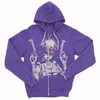 Kobiety Zip Hoodie Y2K Anime Z Długim Rękawem Czarny Hip Hop Oversized Bluzy Grunge Egwirl Punk Jesień Zima Streetwear Top Sport Płaszcz 220110