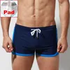 Push Up Pad Men Swimming Trunks Desmiit badkläder män Sexig baddräkt Surfing Beach Wear Swim Shorts Boxer Briefs Gay Bathing Suit B15660955